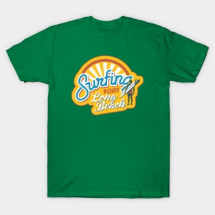 Surfing Point Long Beach T-Shirt